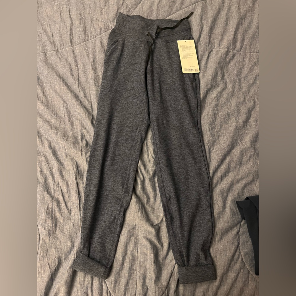 Lululemon ready to rulu pants heathered blue size 0